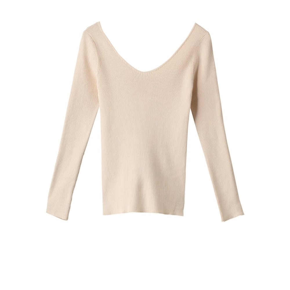 Demylee X Lucy Laucht Variel Fine Cotton Boarder Ribbed Top